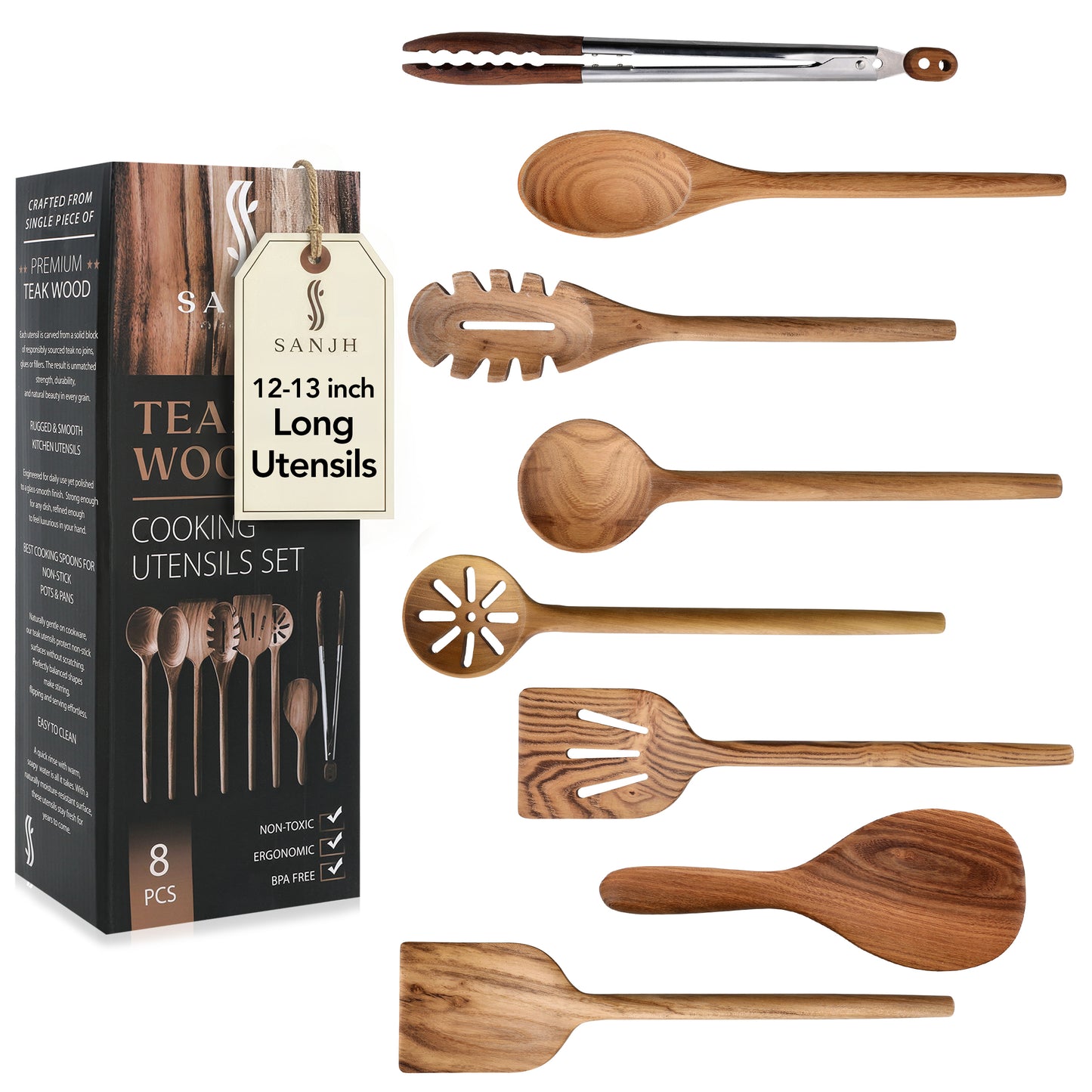 Wooden utensils for cooking - teak wood